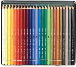 Spalvoti akvareliniai pieštukai Faber-Castell Albrecht Dürer, 24 spalvos