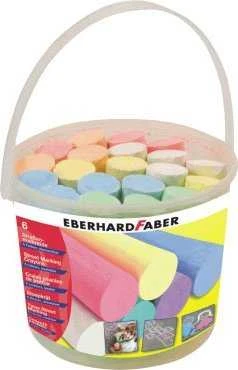 Faber-Castell Spalvota kreida EberhardFaber, apvali, kibirėlyje, 20vnt, įvairių spalvų