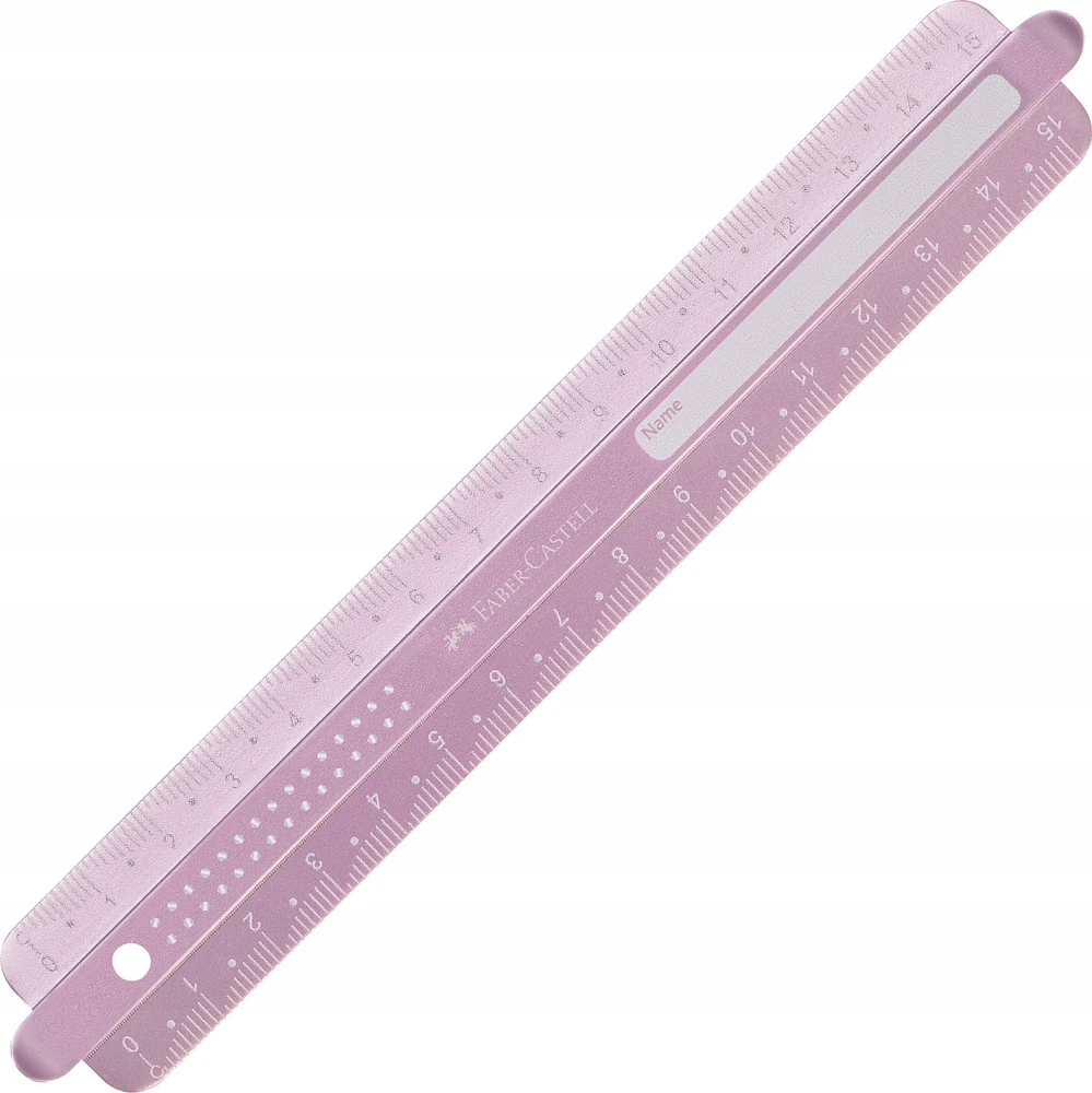 Liniuotė Faber-Castell Sparkle, 15cm rožinės spalvos