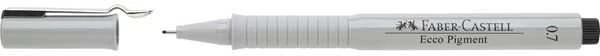 Grafinis rašiklis Faber-Castell Ecco Pigment, 0.7mm, juodos spalvos