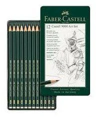 Pieštukai eskizavimui Faber-Castell 9000 Art Set, 8B-2H, 12vnt.
