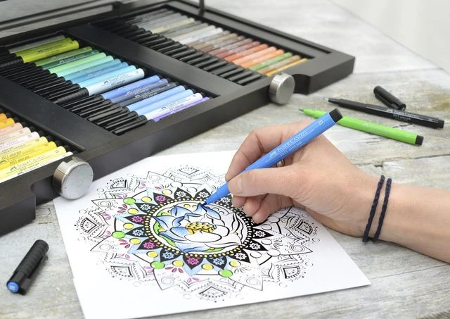 Faber-Castell Rašiklių rink. PITT XS,S, F, M FC 4vnt., juodos sp.