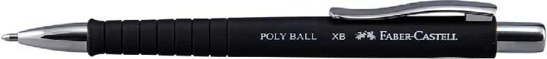 Automatinis tušinukas Faber-Castell PolyBall XB 0.6mm, juoda