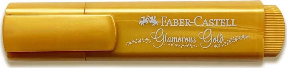 Teksto žymeklis Faber-Castell,1-5mm, kirstu galiuku, auksinės metallic spalvos
