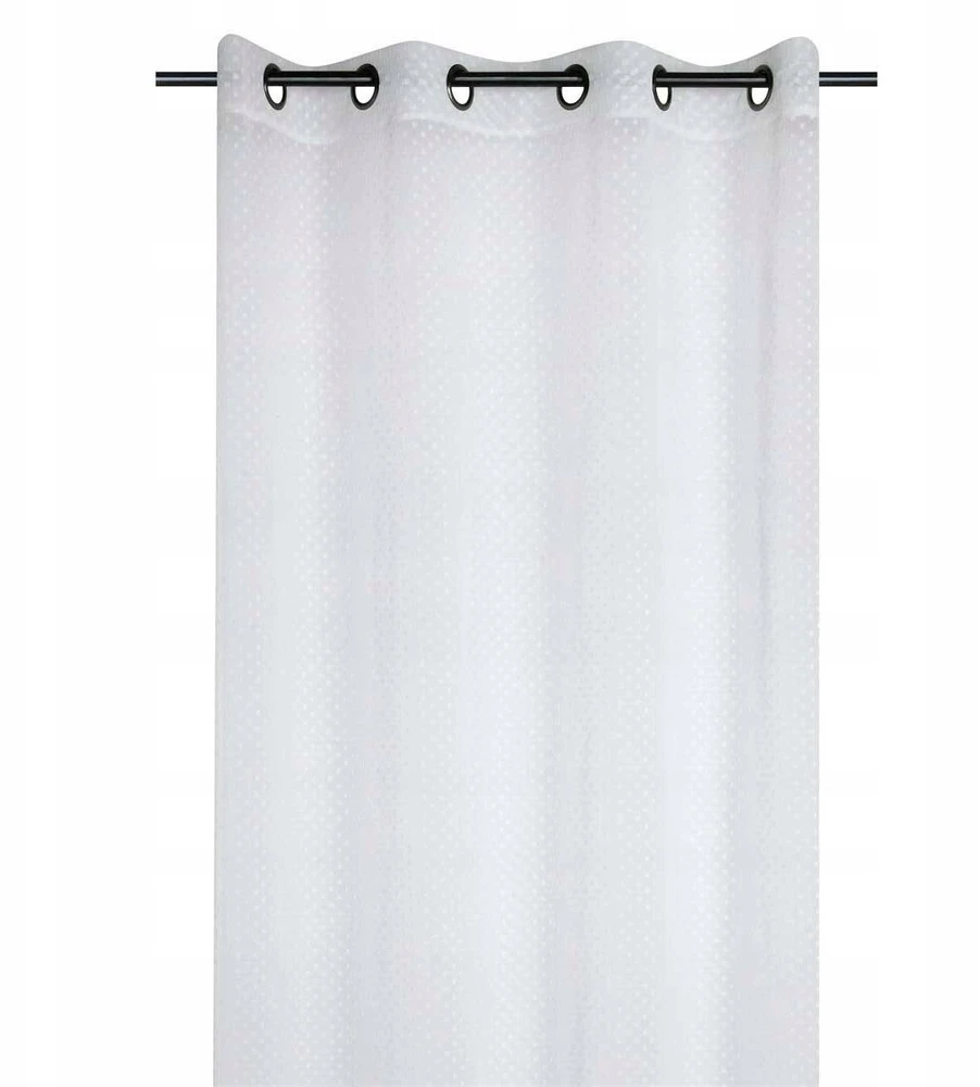 Fabryka Firan Fabryka Užuolaidos Balta, permatoma užuolaida, 135 x 260 cm
