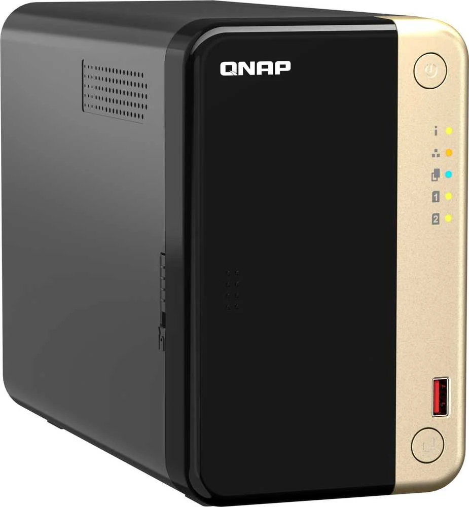 Serveris QNAP | 2 skyrių stalinis NAS | TS-264-8G | Intel Celeron | N5095 4 branduolių | Procesoriaus dažnis 2,9 GHz | 8 GB DDR4