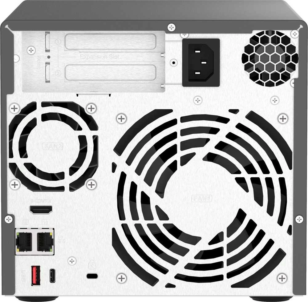 Serveris QNAP TVS-H474 NAS bokštas Intel® Pentium® G7400 8 GB DDR4 QuTS herojus juodas