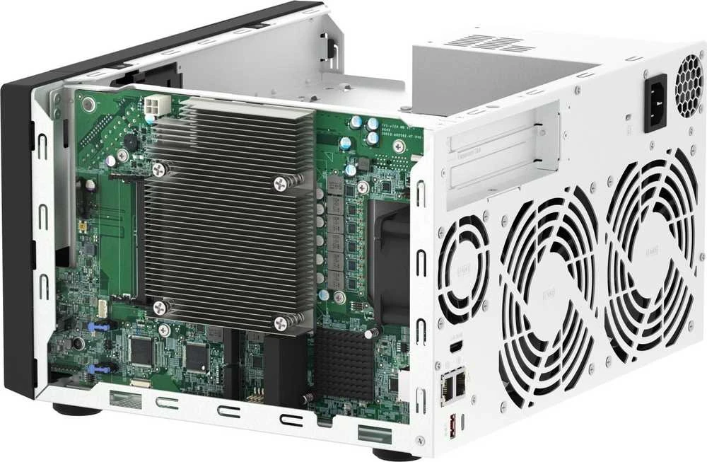 Serveris QNAP TVS-h874 NAS bokštas Intel® Core™ i5 i5-12400 32 GB DDR4 QuTS hero juodas