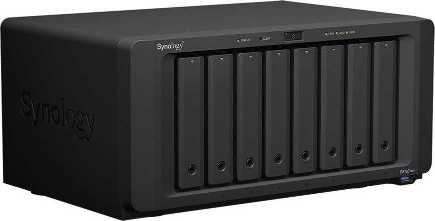 Serveris „Synology“ | 8 lizdų | DS1823xs+ | Iki 8 HDD/SSD su karštuoju keitimu | AMD Ryzen | V1780B | Procesoriaus dažnis 3,35 GHz | 8 GB | DDR4