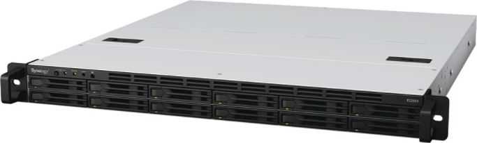 Serveris Synology Serwer NAS FS2500 12xHDD AMD Ryzen V1780B 8GB DDR4 2x1GbE 2x10GbE 2xUSB3.2.1 PCI-E 1U