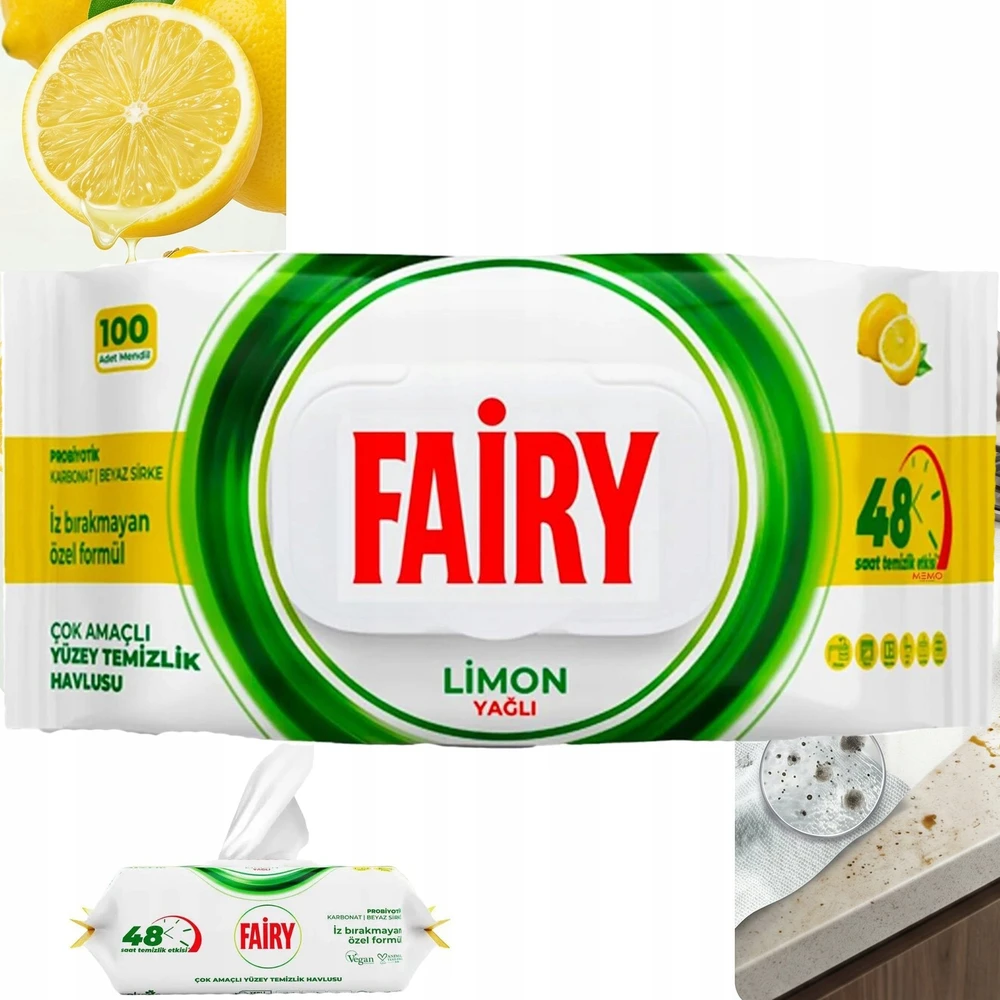 FAIRY servetėlės - citrina 100vnt