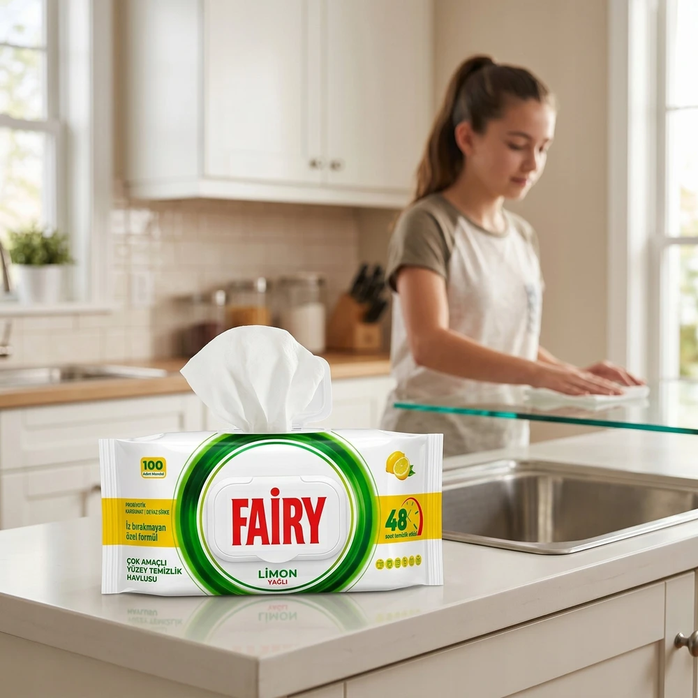 FAIRY servetėlės - citrina 100vnt