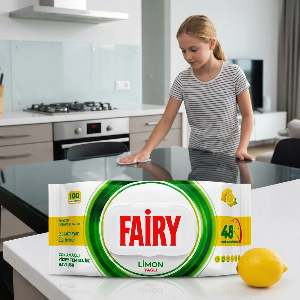 FAIRY servetėlės - citrina 100vnt