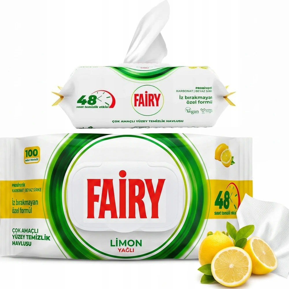 FAIRY servetėlės - citrina 100vnt