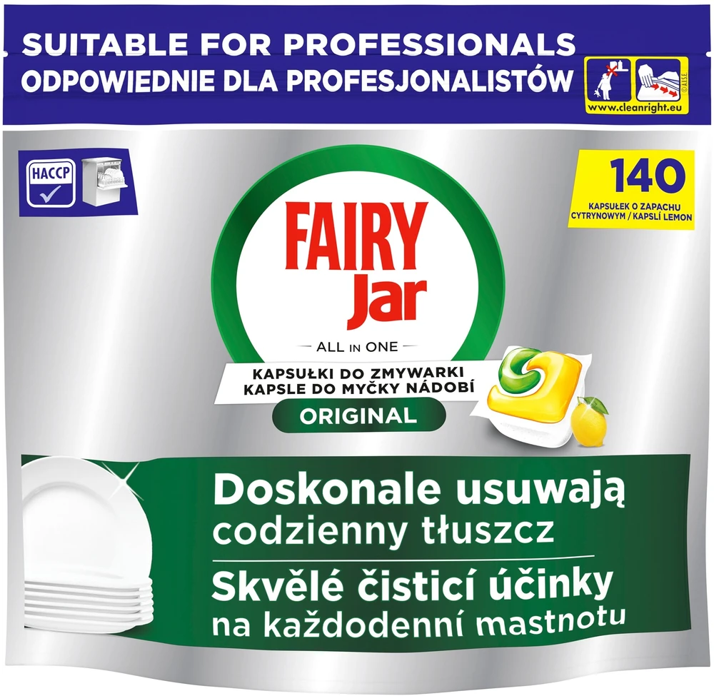 Fairy Professional Automatinių indaplovių kapsulės FAIRY All in One PRO, 140 vnt.