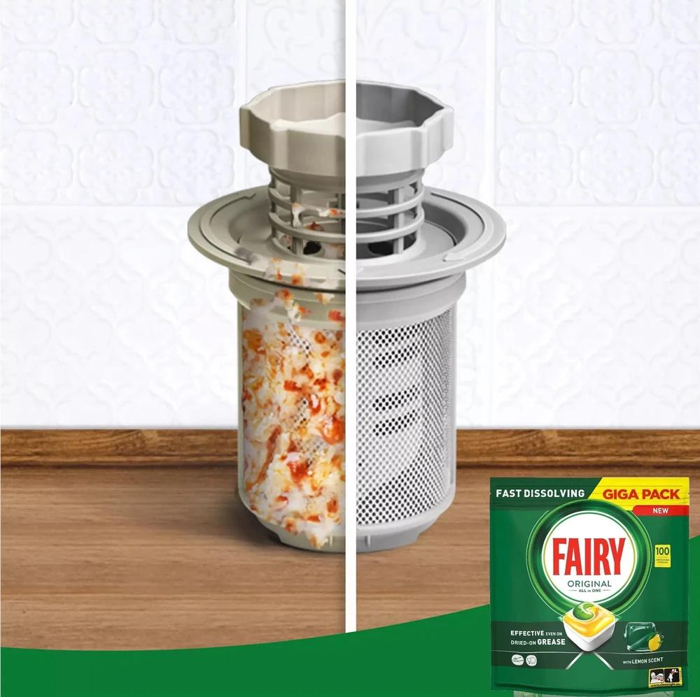 Indaplovių tabletės Fairy Platinum All In One Lemon, 100 vnt., citrinų kvapo