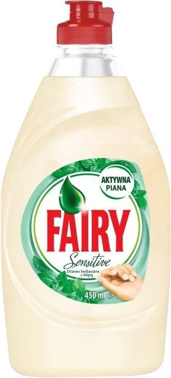 Indų ploviklis FAIRY SENSITIVE Tea Tree & Mint, 450 ml