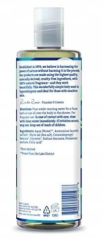 Faith In Nature 99% Natural Ingredients Cleansing & Soothing Fragrance Free Kūno prausiklis, 400 ml