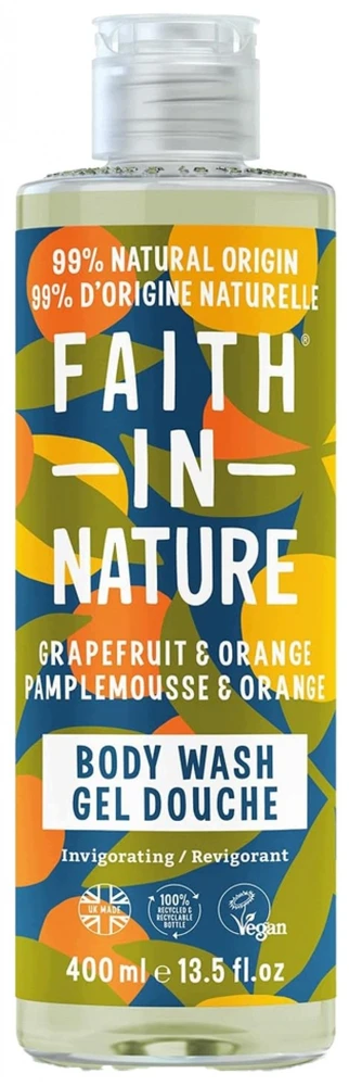 FAITH IN Nature kūno prausiklis Grapefruit Oranžinis, 400ml