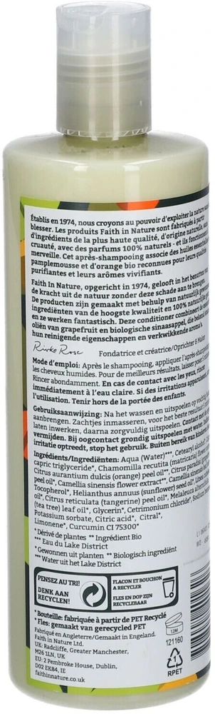 FAITH IN Nature kondicionierius Grapefruit Oranžinis, 400ml