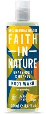 Faith In Nature Grapefruit & Oranžinis Energizing Kūno prausiklis, 100 ml