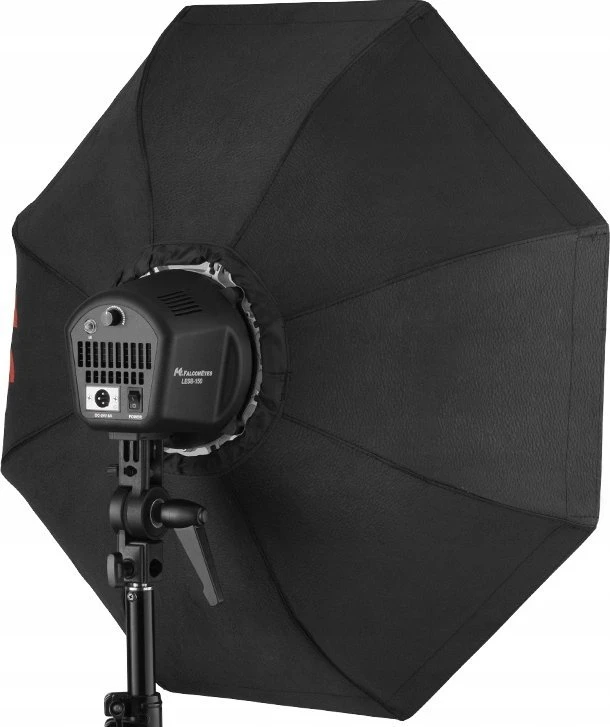 Falcon Eye studijos lemputė FalconEyes LESB-150 LED lemputė su Octa 70cm minkštu dėžute