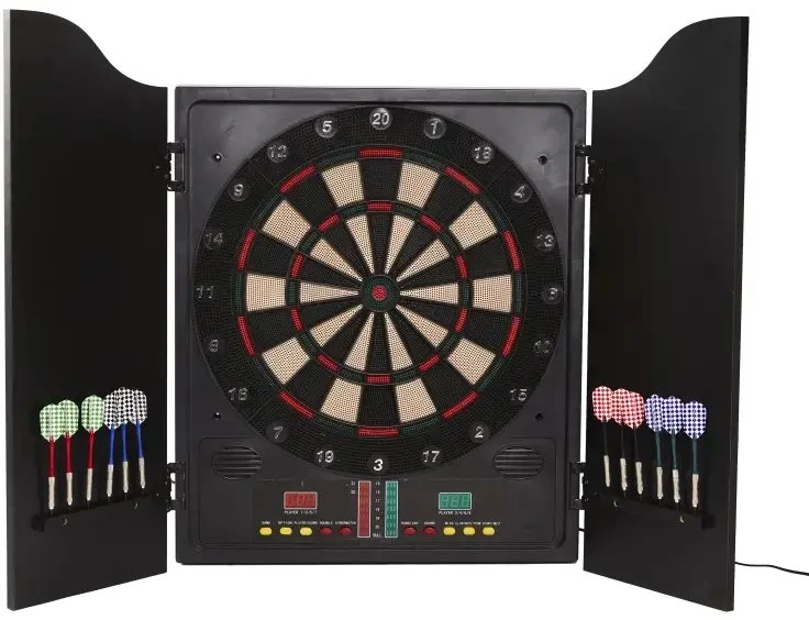 Falk Dartskive elektronisk i dartskab med dartpile NORDIC Games (809-073)