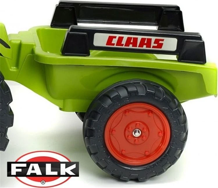 Vaikiškas pedalinis traktorius Falk Claas 1040AB, su priekaba, žalias