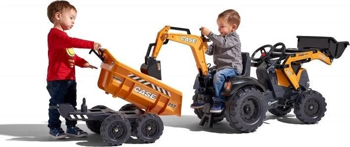 Pedalinis traktorius FALK Case IH Backhoe