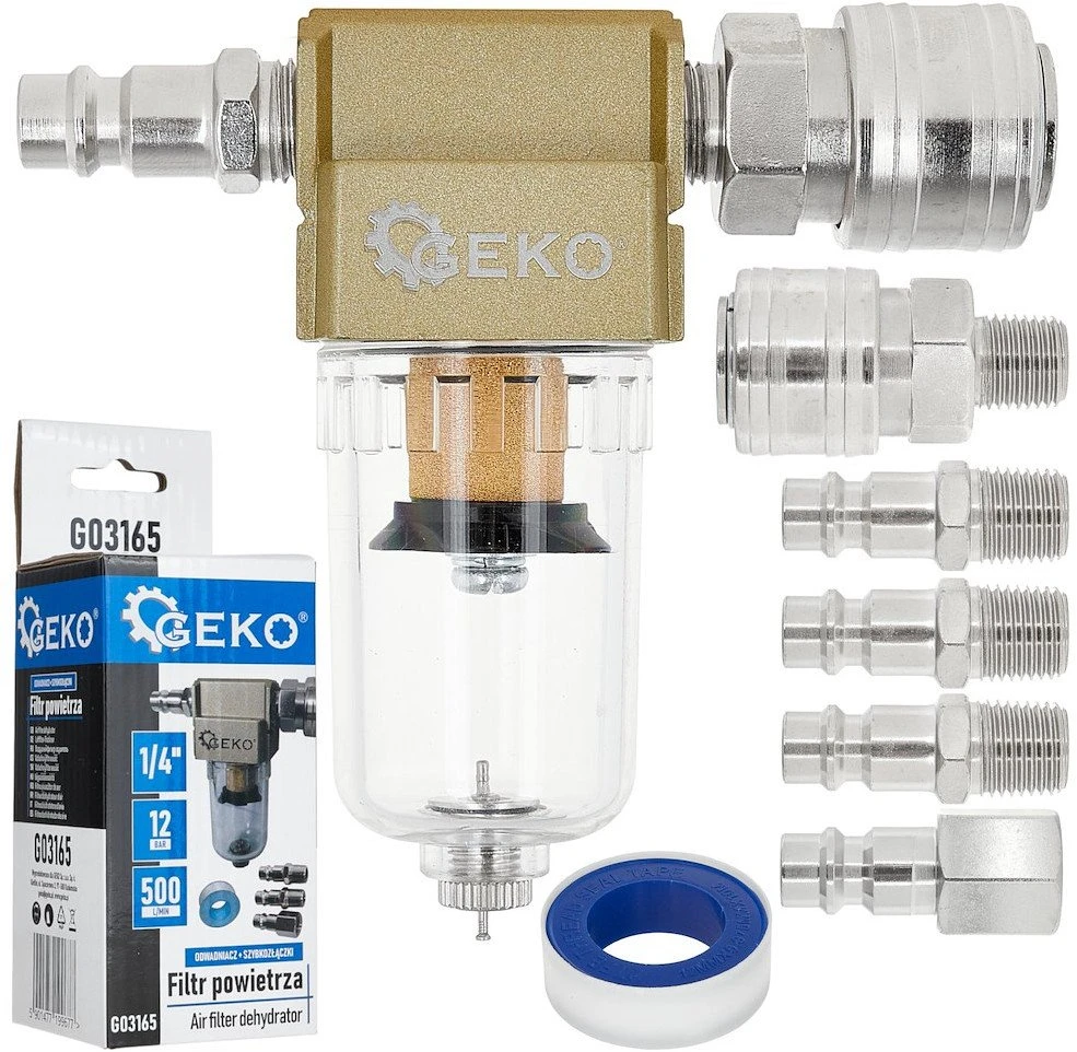 Falon-Tech Oro filtras - vandens šalintuvas 1/4'' + greitosios jungtys (50)