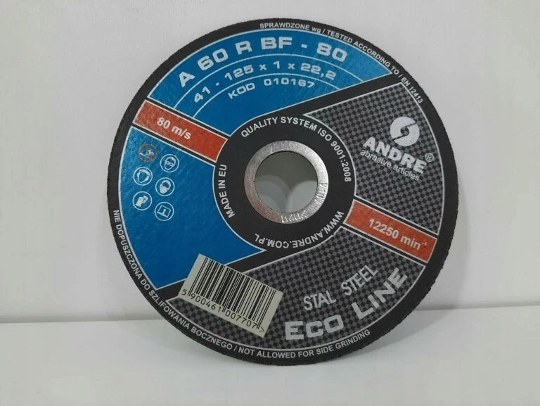 ANDRE PJOVIMO DISKAS METALUI 125 x 1,0mm METAL/INOX ECO LINE