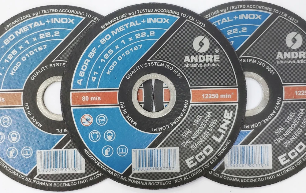 ANDRE PJOVIMO DISKAS METALUI 125 x 1,0mm METAL/INOX ECO LINE