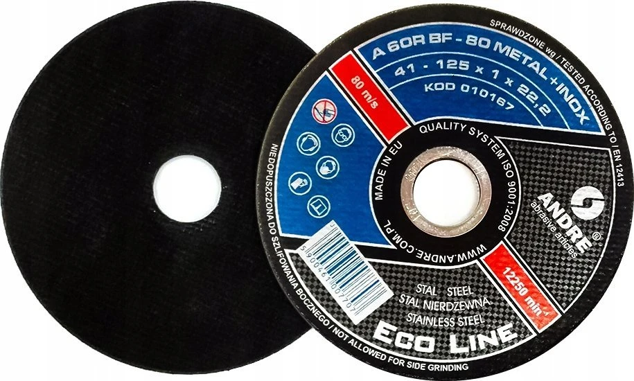 ANDRE PJOVIMO DISKAS METALUI 125 x 1,0mm METAL/INOX ECO LINE