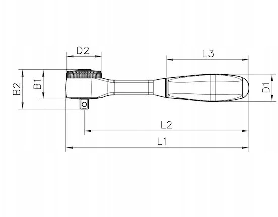 Falon-Tech Sukimo raktas su reketu 1/4''
