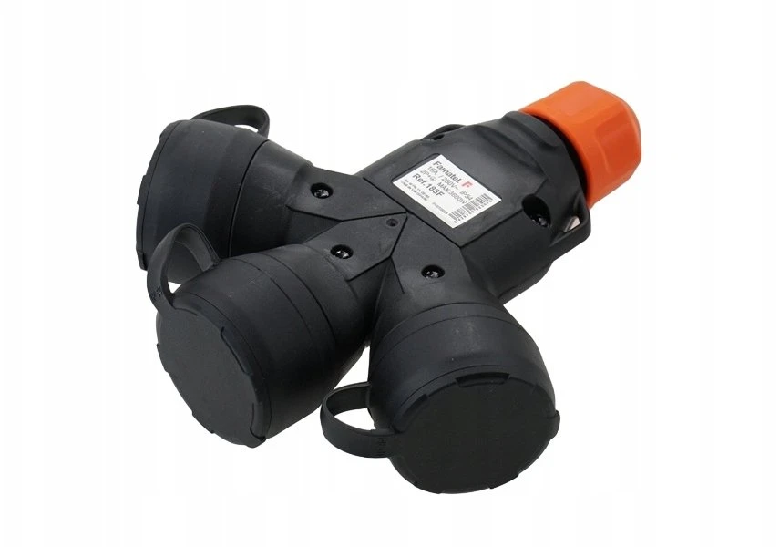 FAMATEL guminis skirstytuvas 3 lizdų trišakis 16A 3P 250V IP54 3P – guminis sandariklis 188F