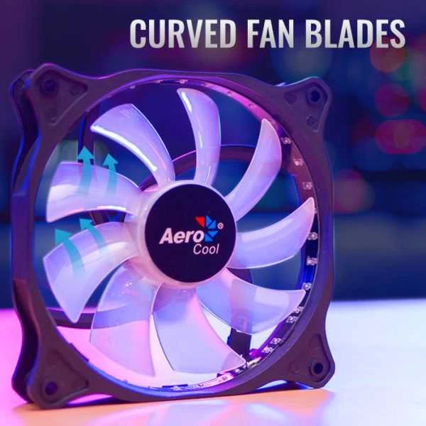 Aerocool Cosmo 12 Kompiuterio korpusui Ventiliatorius 12 cm Juoda