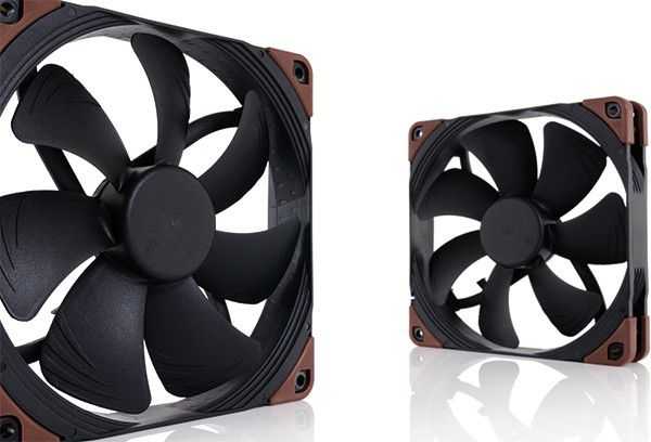 Noctua NF-A14 INDUSTRIALPPC-2000 PWM Kompiuterio dėklas Fan 14 cm Juodas, Brown 1 pc(s)