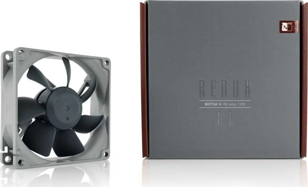 Noctua NF-R8 redux 1200 Kompiuterio dėklas Fan 8 cm Juodas, Pilkas
