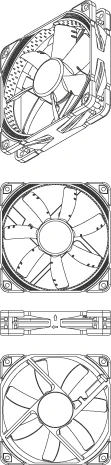 Kompiuterio Korpuso Ventiliatorius - Noctua NF-S12A ULN