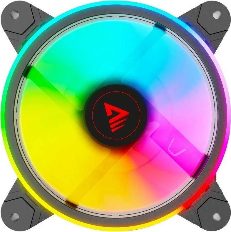 Ventiliatoriai - Savio Fan-01 4 Vnt. 120 Mm ARGB Su Valdikliu Ir Nuotolinio Valdymo Pultu