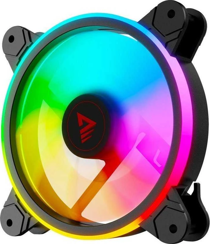 Ventiliatoriai - Savio Fan-01 4 Vnt. 120 Mm ARGB Su Valdikliu Ir Nuotolinio Valdymo Pultu
