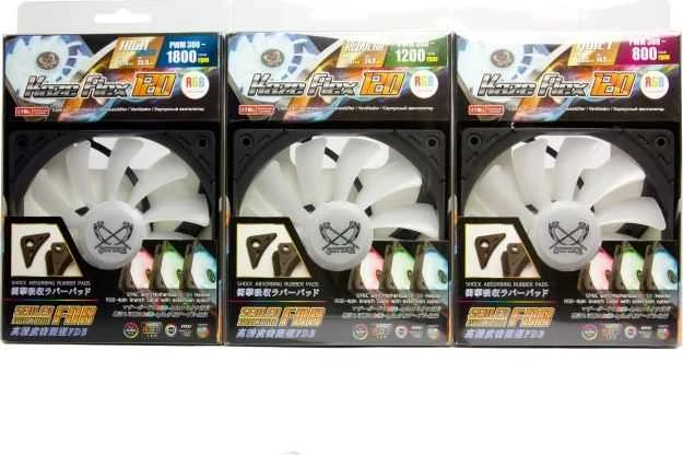 Scythe Kaze Flex RGB korpuso ventiliatorius, 800 U/min - 120mm
