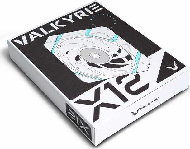 Procesoriaus Aušintuvas - Valkyrie VK-FANX12FW 1 ventiliatorius 80 CFM juodas