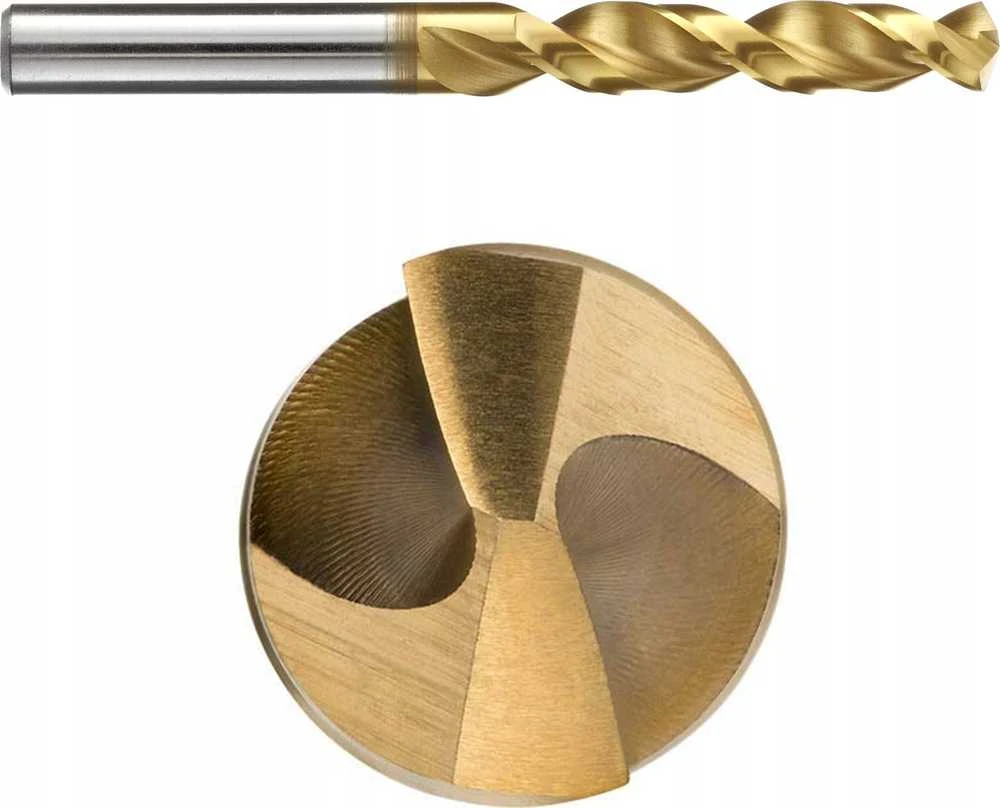 Grąžtas Baildon DIN 6527 K FWP3A 4 mm karbido freza, VHM TiAlN, Z3, 54–5 mm
