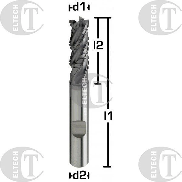 Fanar Frez TRZPIENIOWY WEGLIK FI 12,0 26/83 Z4 HB12 VHM Mėlynas CUT.