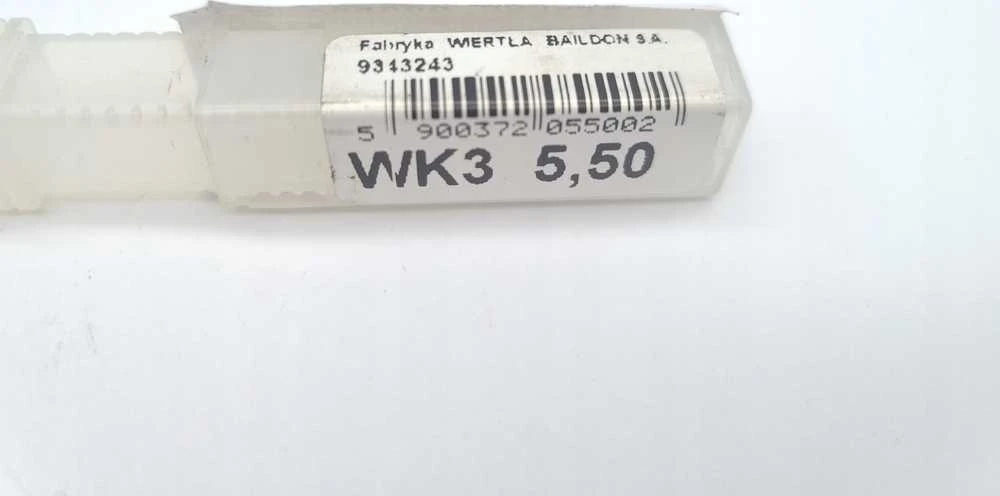 Wiertło Baildon DIN 6537 K WK3 karbido grąžtas 5,5 mm, VHM TiAlN, 66–28 mm