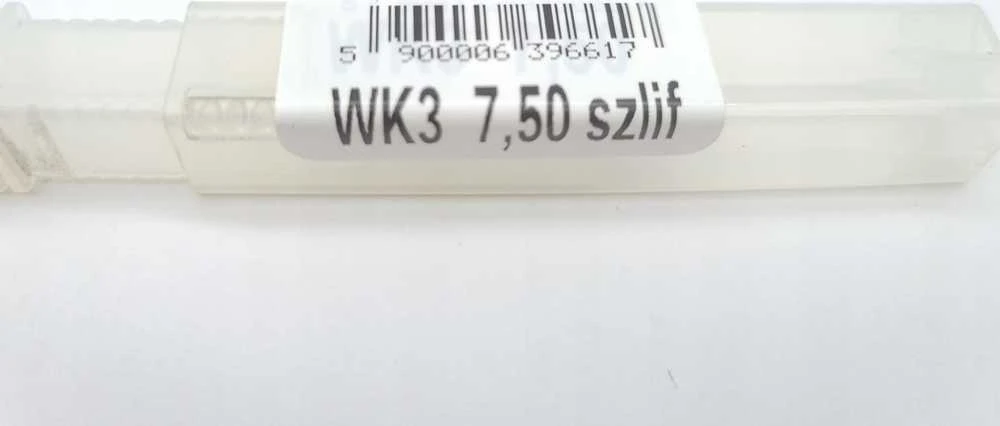 Wiertło Baildon DIN 6537 K WK3 karbido grąžtas 7,5 mm, VHM TiAlN, 79–41 mm