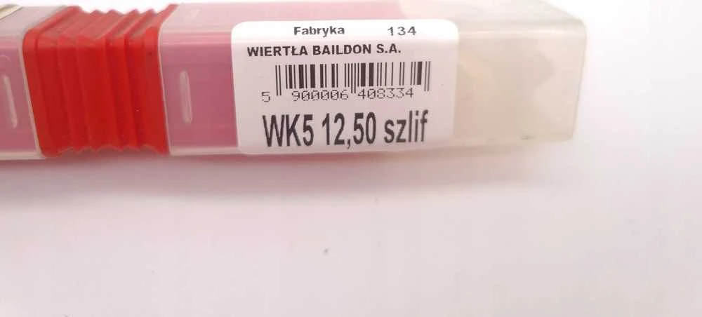 Wiertło Baildon DIN 6537 L WK5 kietmetalio grąžtas 12,5 mm, VHM TiAlN, 124–77 mm