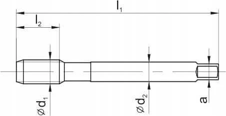 Fanar KŪGINIS UNC 3/4-10 DIN-376C R40 (2B) HSSE 800