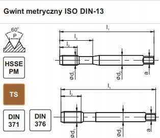 Fanar M 3 DIN-371C R15 (6HX) HSSE TICN GAL